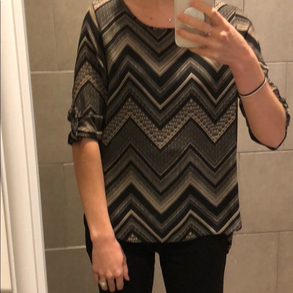 Pink Rose Blouse with button back